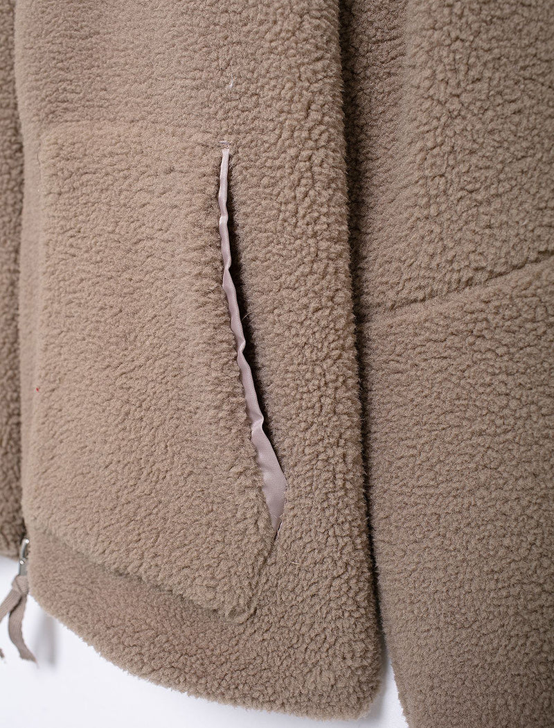 High-Neck Zip-Up Coat