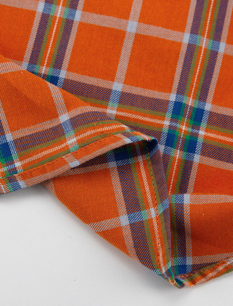 Plaid Button-Up Shirt
