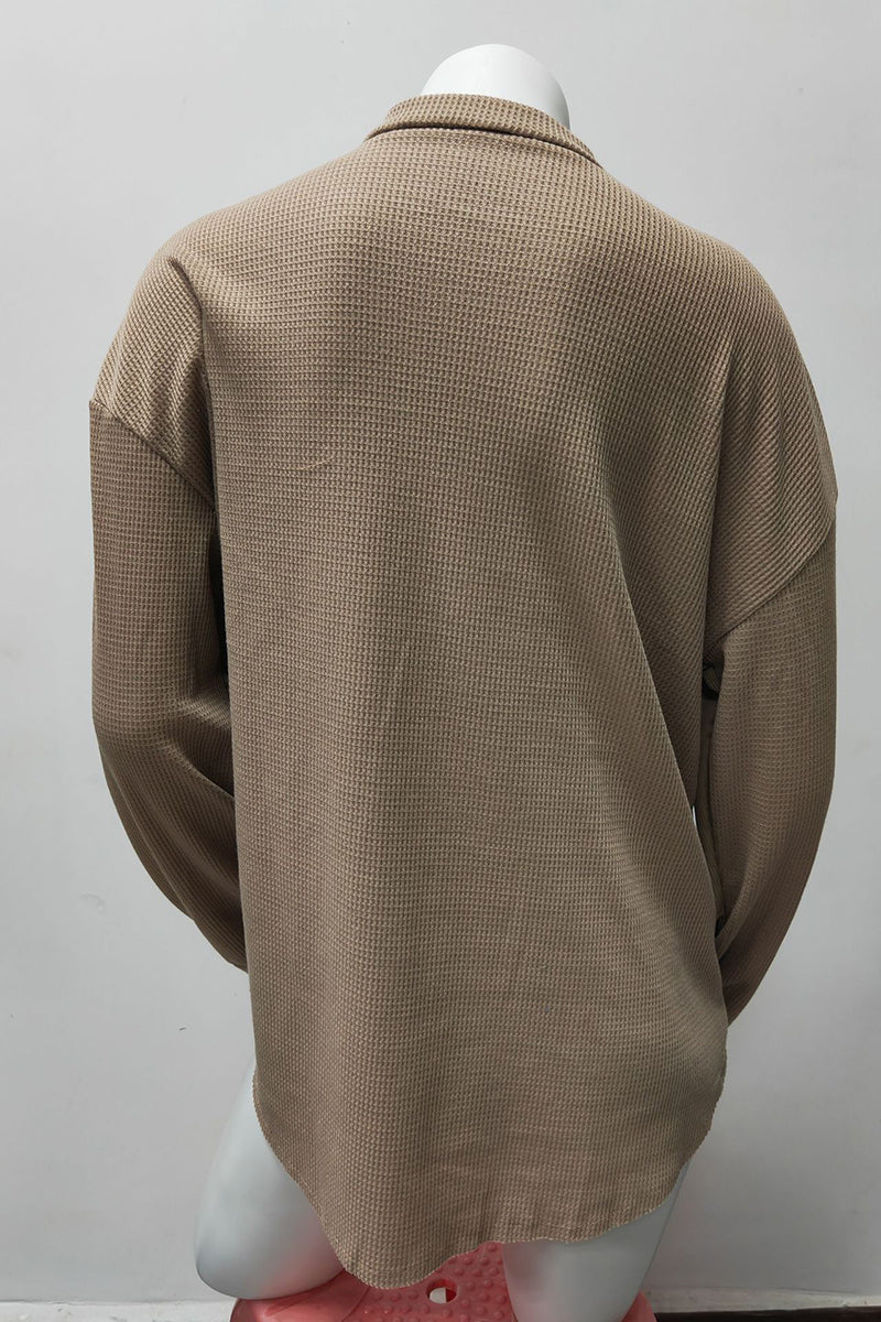 Button-Up Textured Shirt