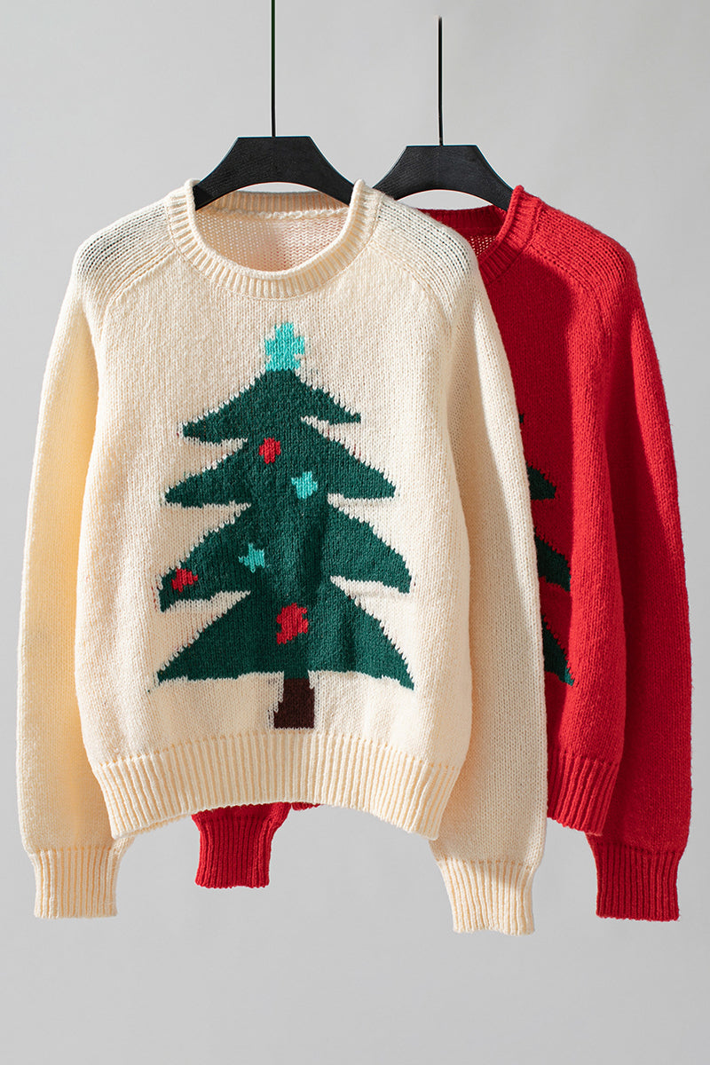 Christmas Tree Graphic Knit Sweater