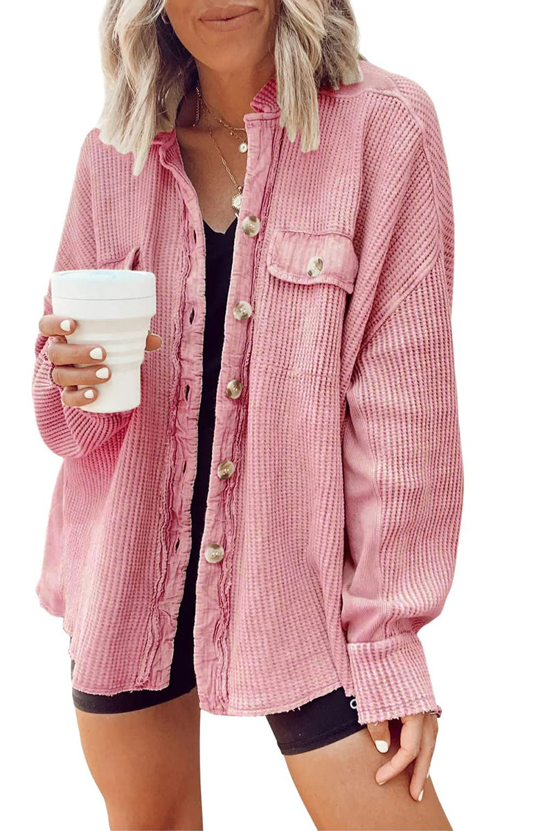 Button-Up Textured Shirt
