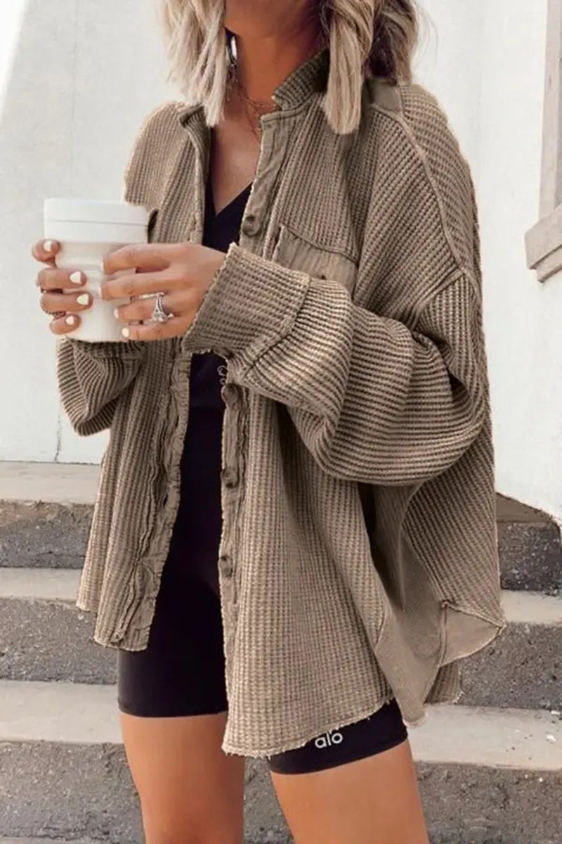 Button-Up Textured Shirt