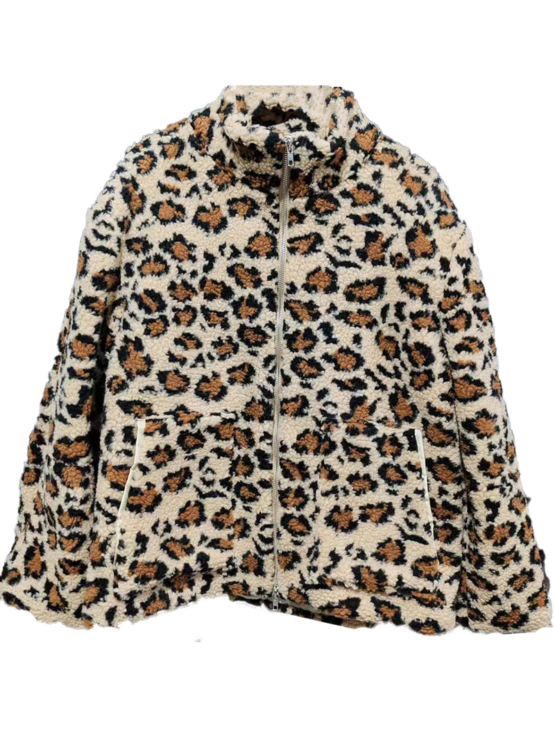 High-Neck Zip-Up Coat