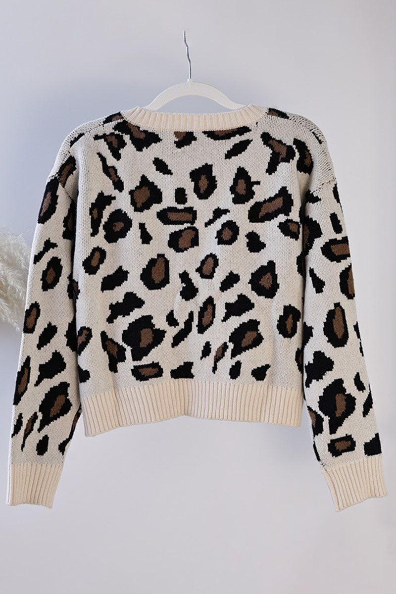 Bow Tie Leopard Cardigan