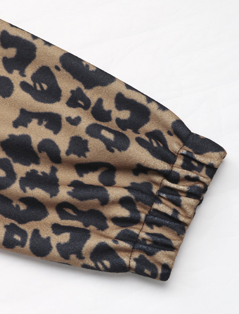 Button-Up Leopard Jacket