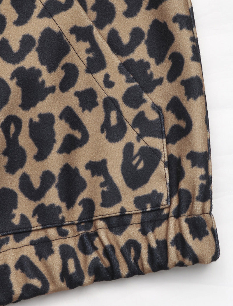 Button-Up Leopard Jacket