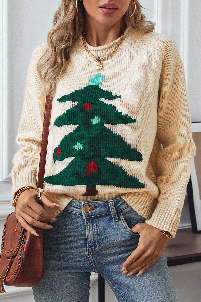 Christmas Tree Graphic Knit Sweater