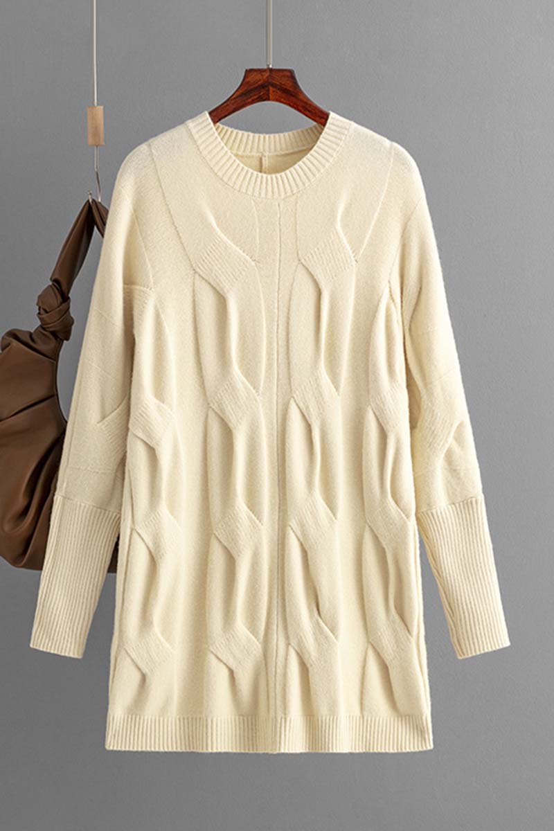 Cable Knit Sweater Dress