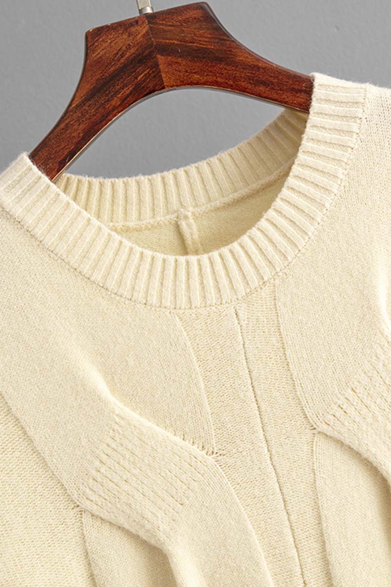 Cable Knit Sweater Dress