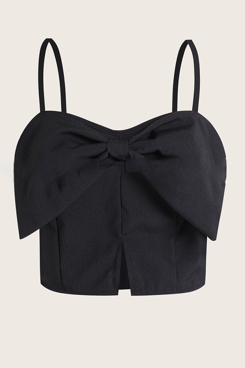 Bow-Tie Front Spaghetti Strap Top