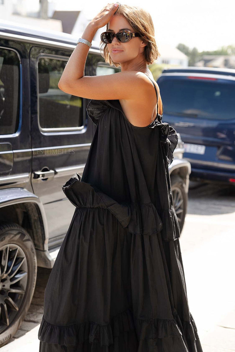 Ruffled Layered Maxi Dress