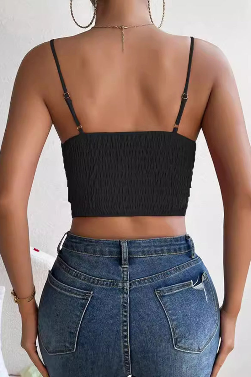 Bow-Tie Front Spaghetti Strap Top