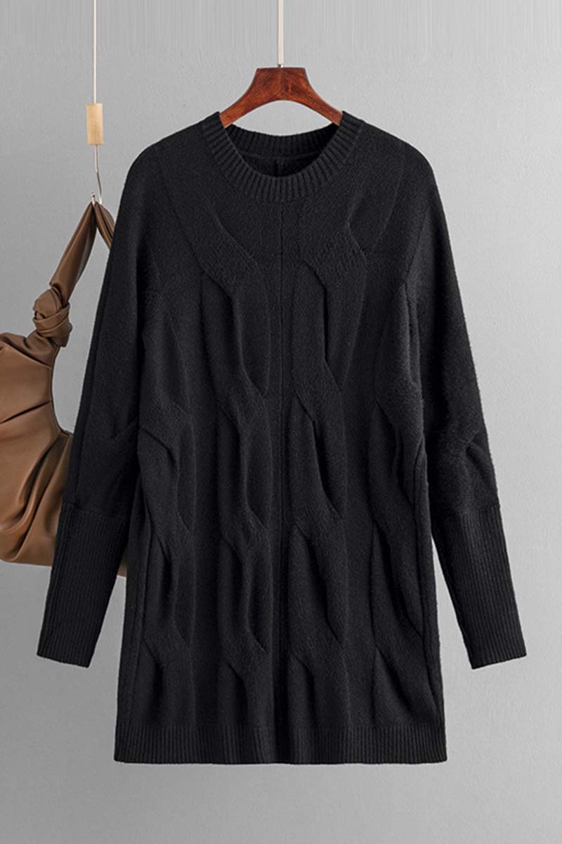Cable Knit Sweater Dress