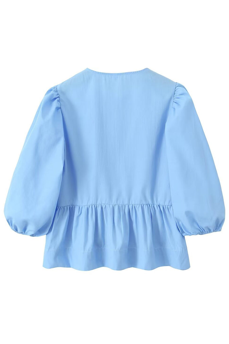 Bow-Detail Long-Sleeve Shirt