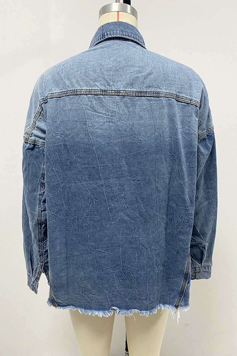 Button-Up Denim Shirt
