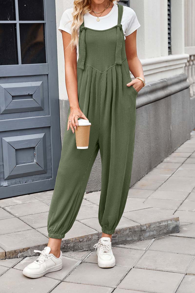 Relaxed Fit Striped Jumpsuit