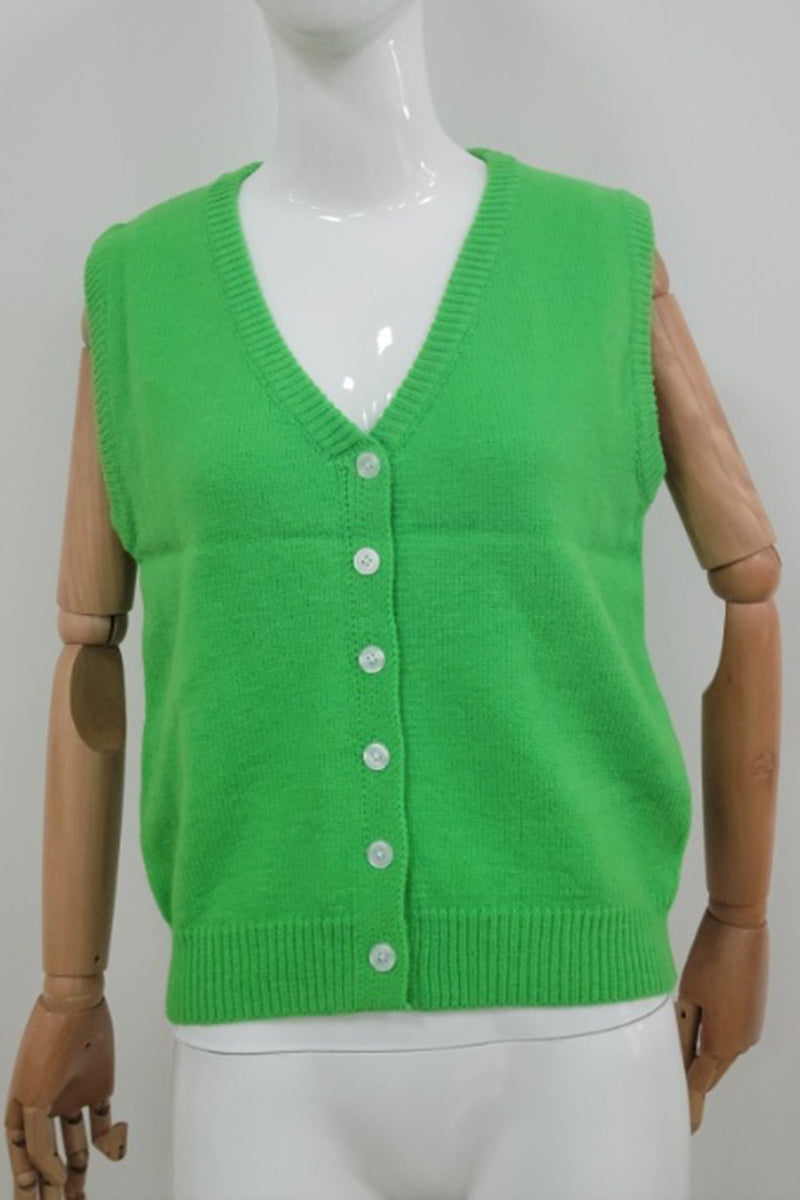 Button-Up Knitted Vest