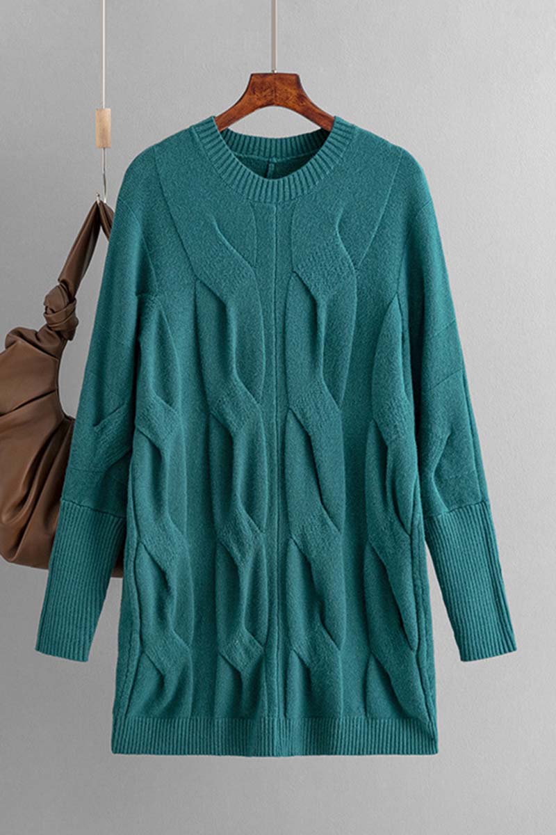 Cable Knit Sweater Dress
