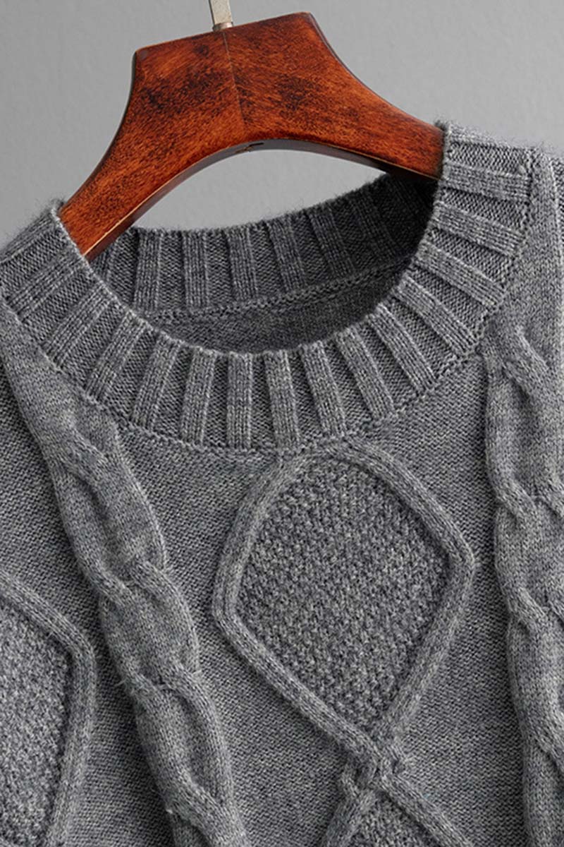 Cable Knit Pullover and Pants Set