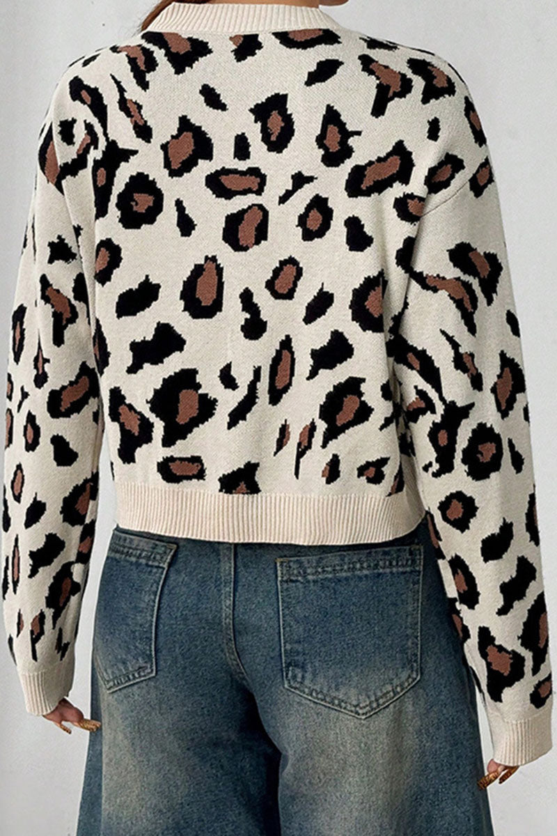Bow Tie Leopard Cardigan