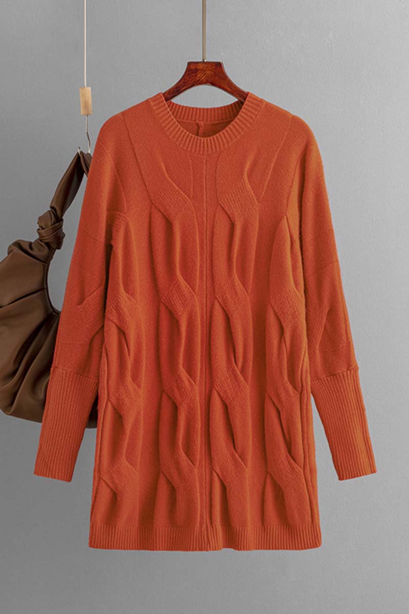 Cable Knit Sweater Dress