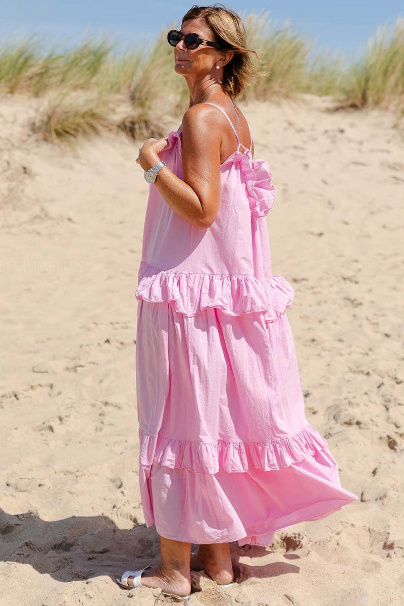 Ruffled Layered Maxi Dress