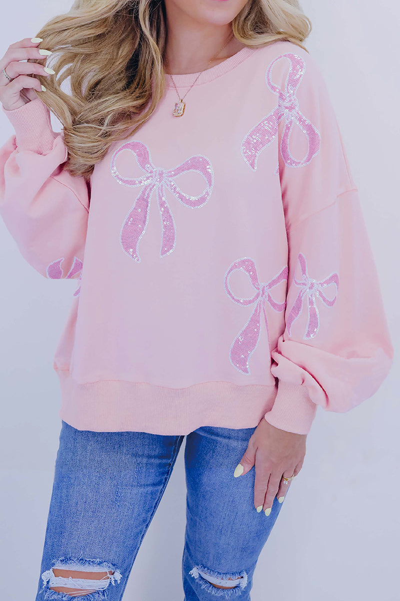 Bow Pattern Casual Top