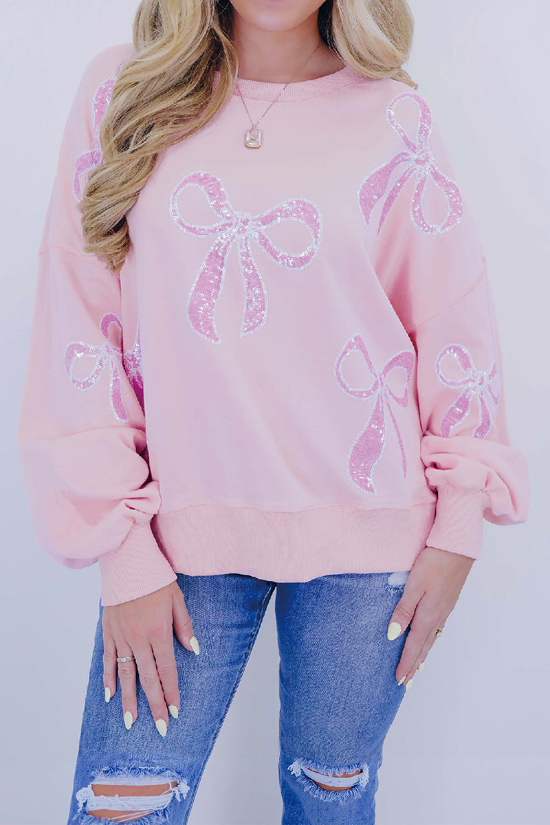 Bow Pattern Casual Top