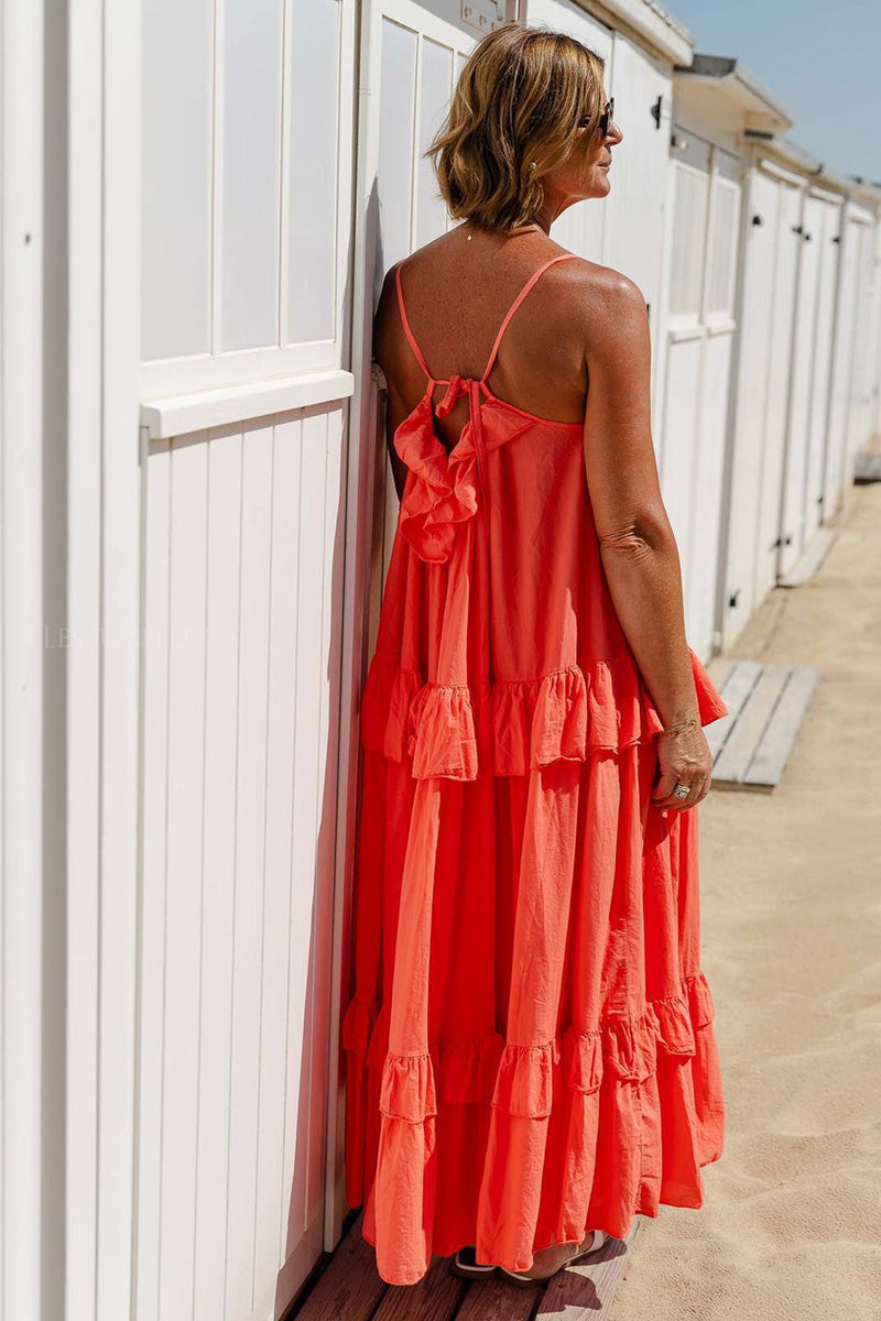 Ruffled Layered Maxi Dress
