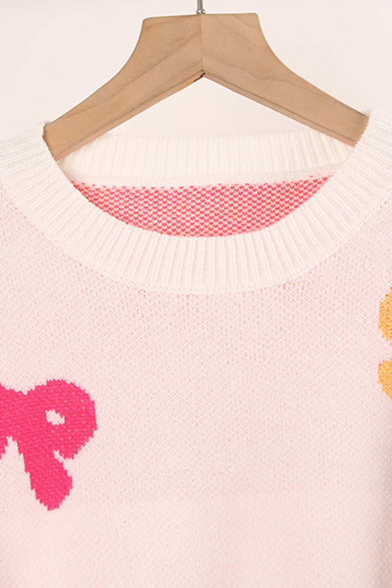 Bow Accent Knit Sweater