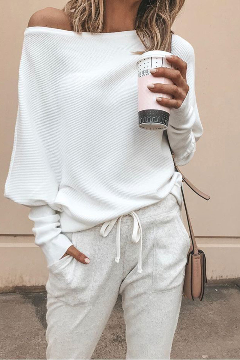 Bat Wing Off Shoulder Top