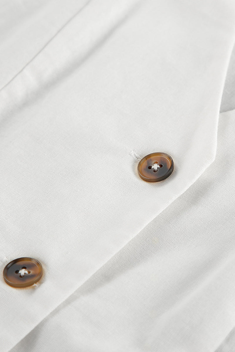 Buttoned Vest and Shorts Set