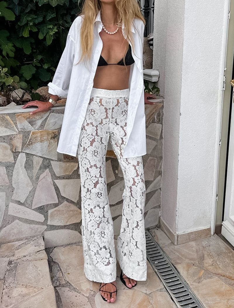 Lace Sheer Pants