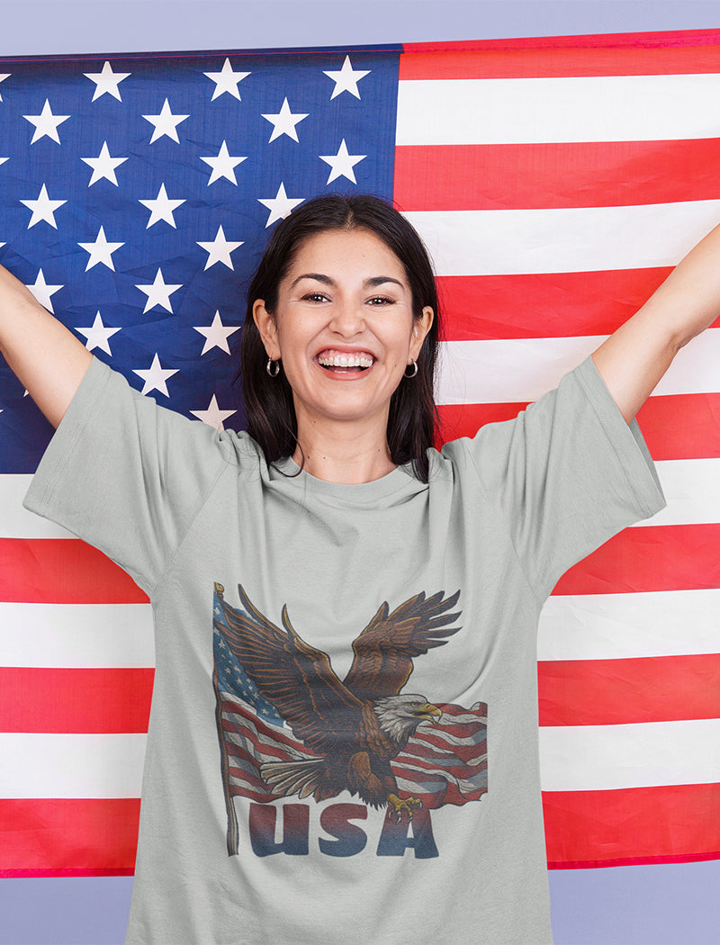 Eagle American Flag Graphic Tee