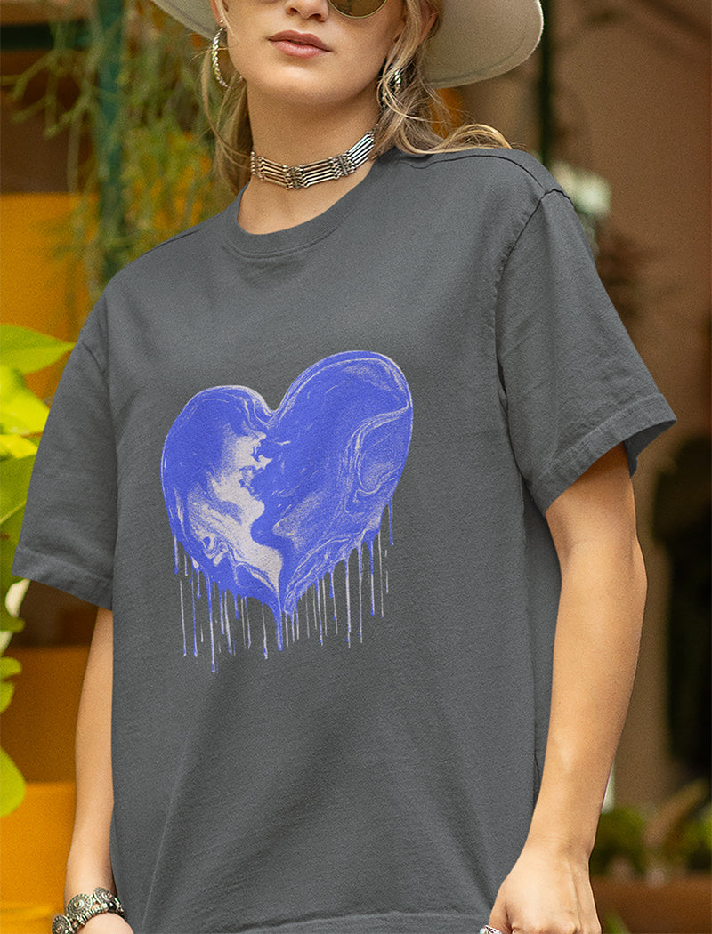 Dripping Heart Graphic Tee