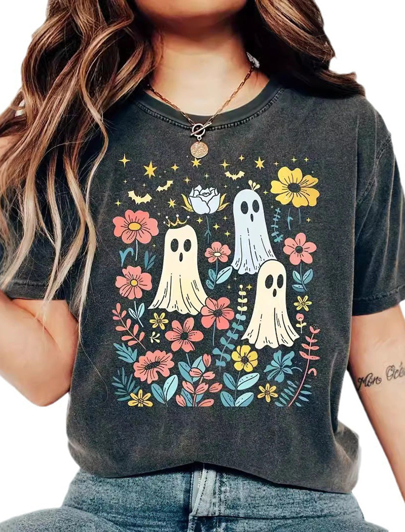 Floral Ghosts Graphic Tee