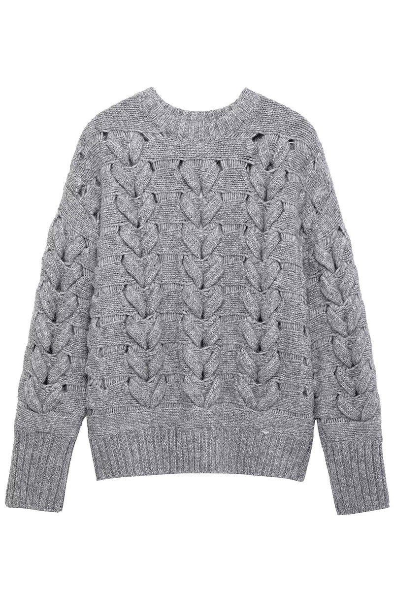 Cable Knit Pullover Sweater