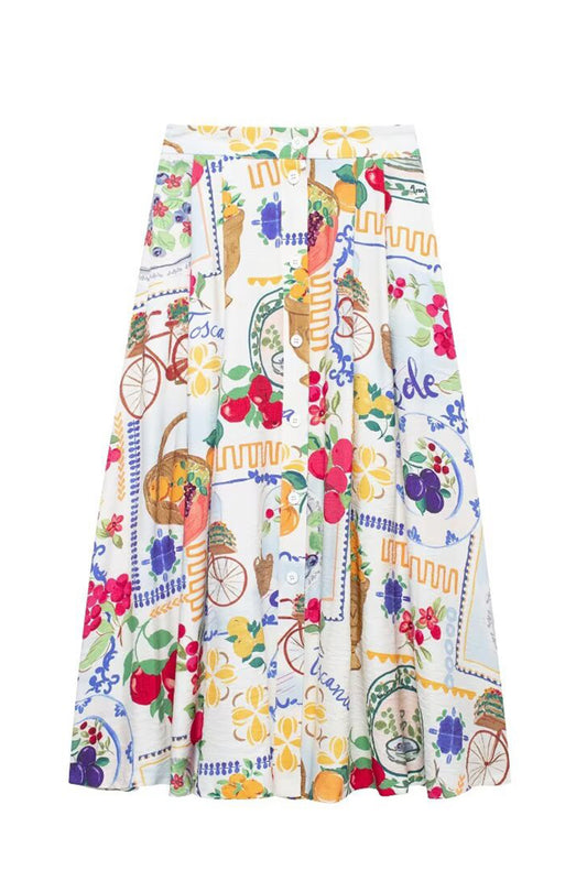 Printed Maxi Skirt