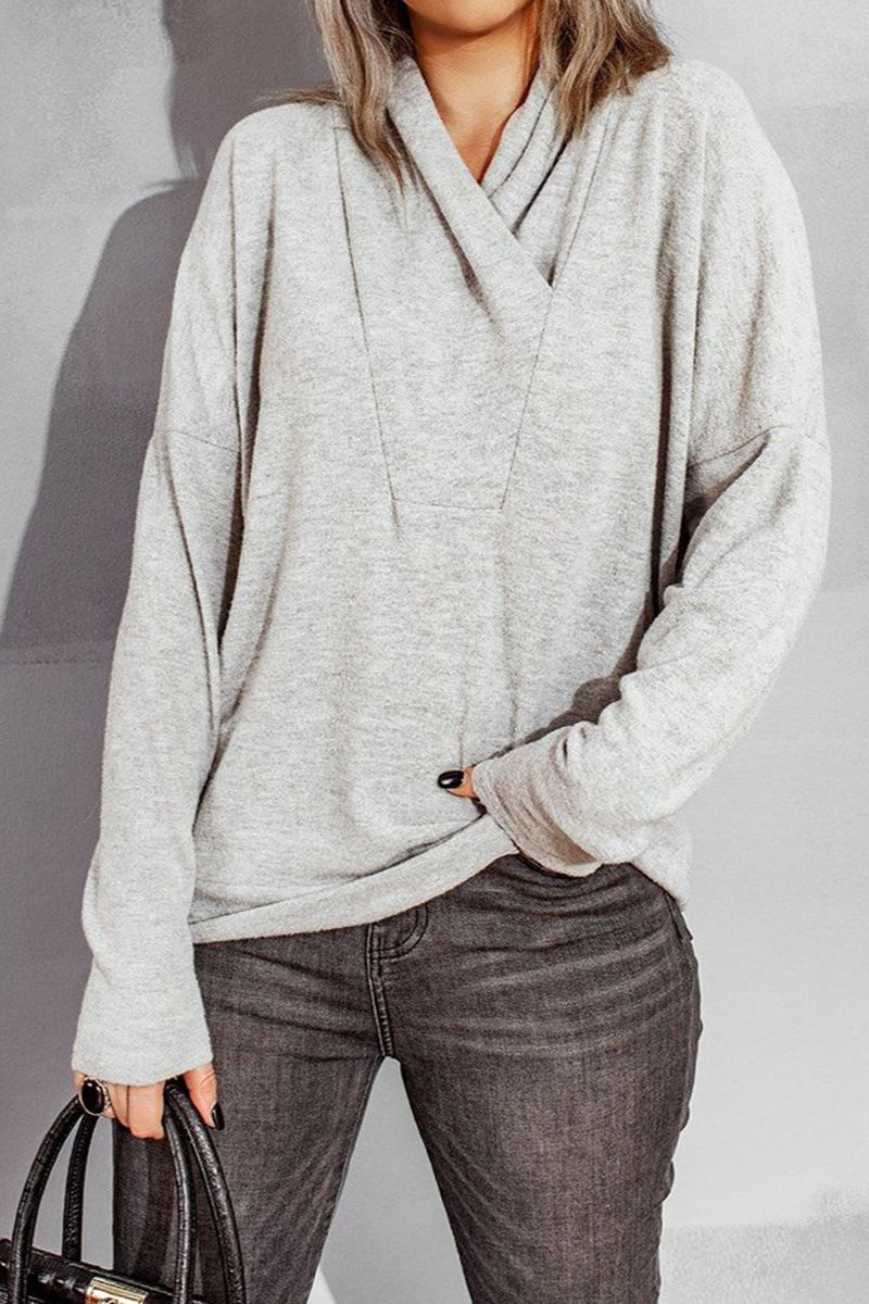 Casual Knit Pullover Top