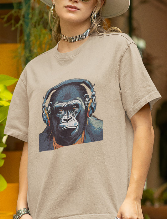 Gorilla Headphone Graphic Tee