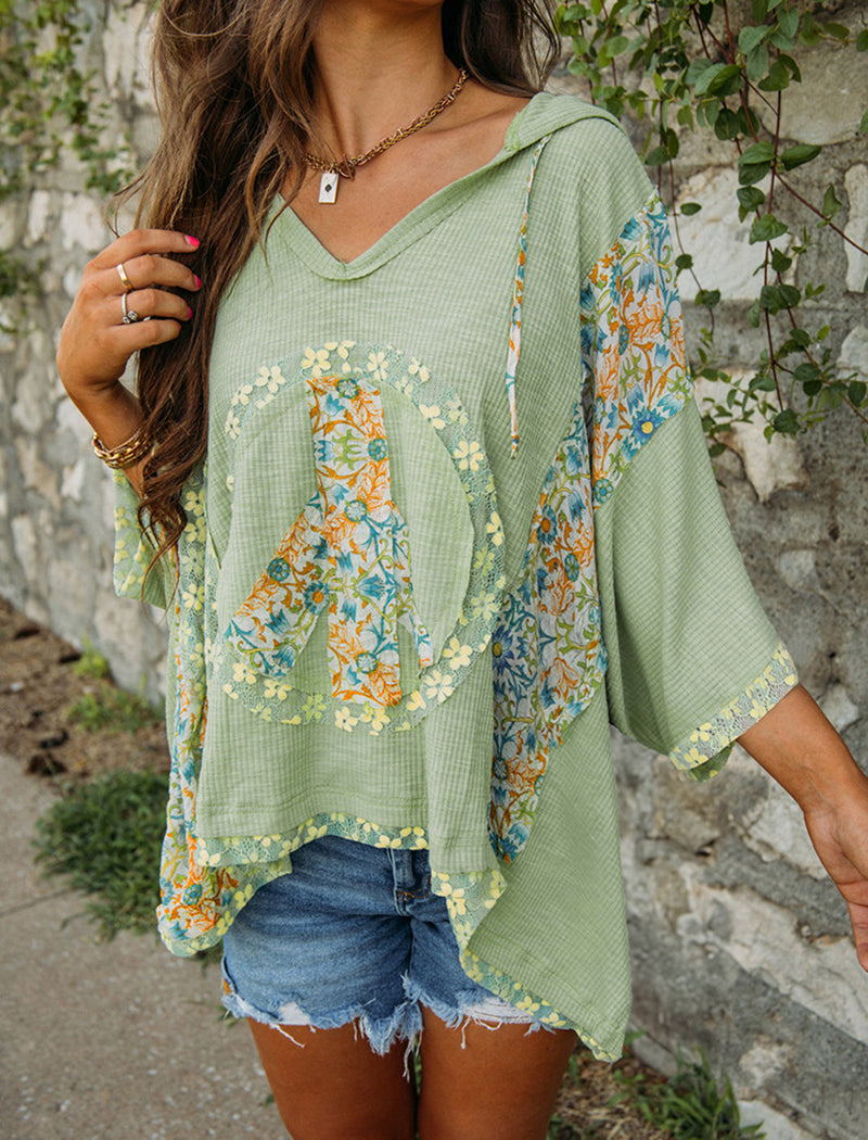 Oversized Casual Printed Top