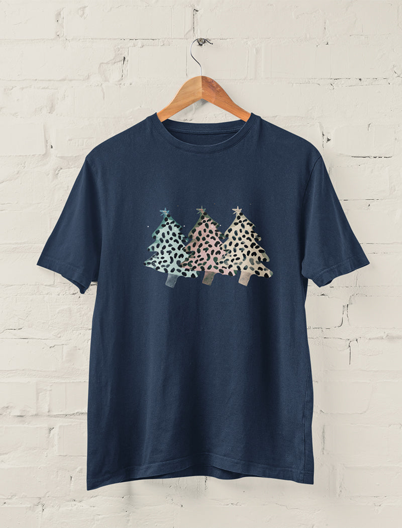 Leopard Print Christmas Tree Tee