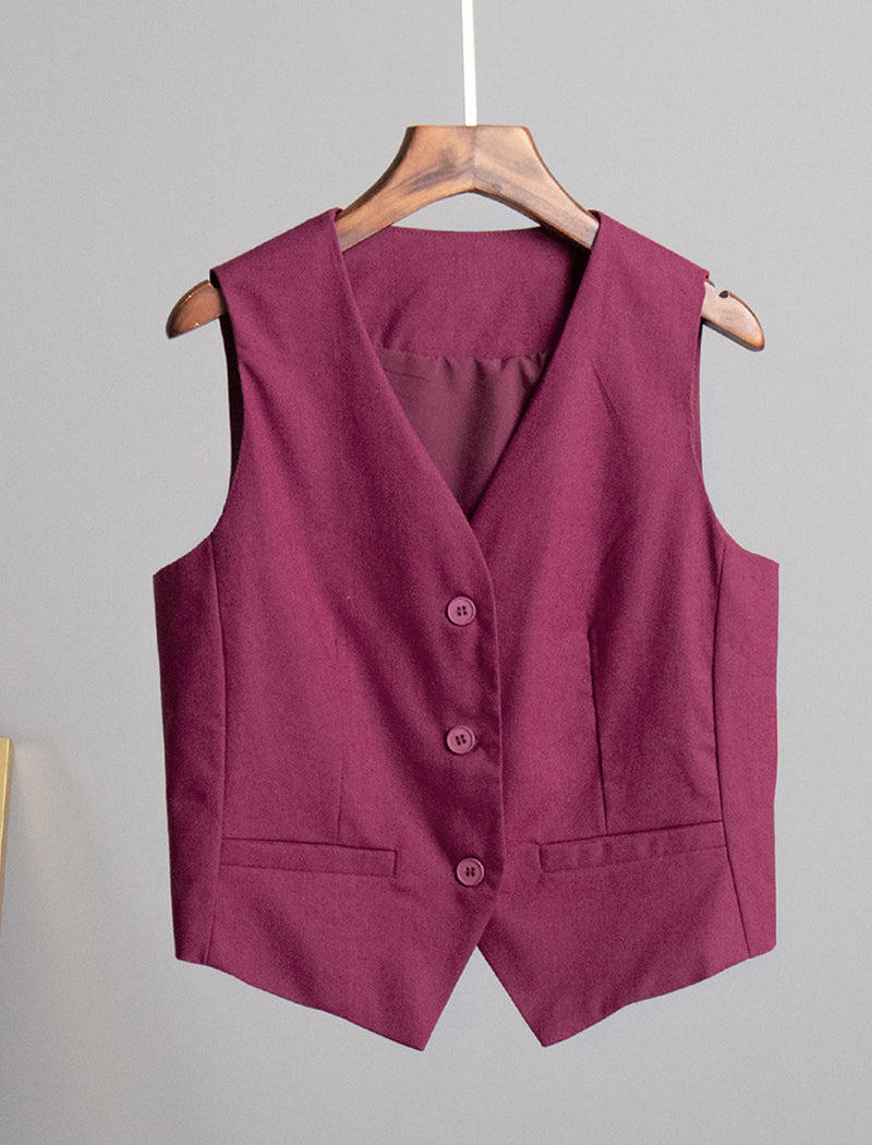 Tailored Buttoned Vest