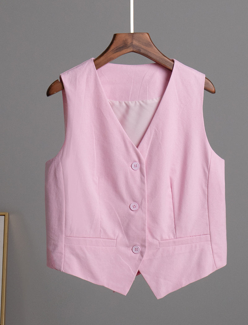 Tailored Buttoned Vest