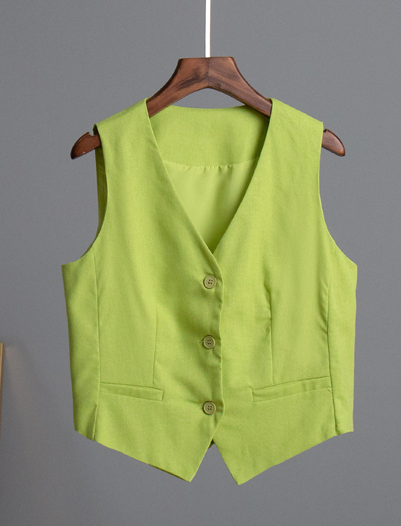 Tailored Buttoned Vest