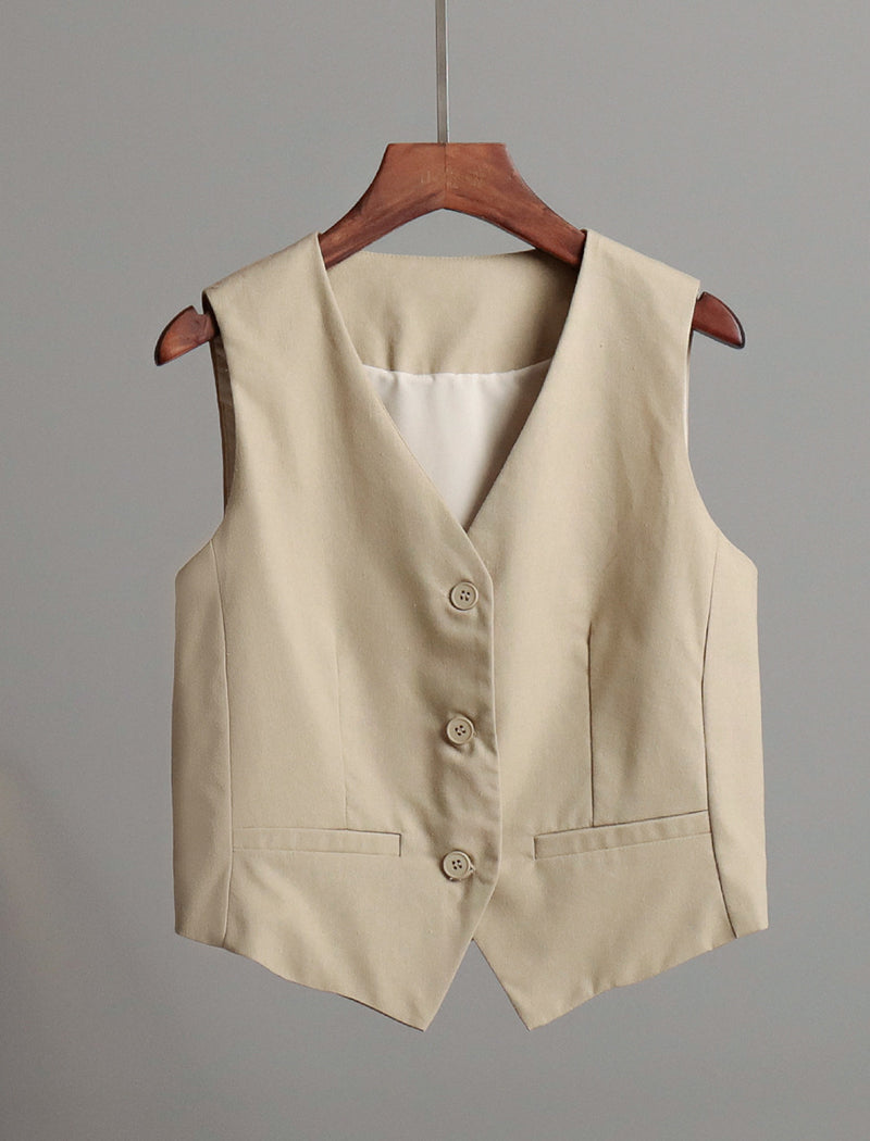 Tailored Buttoned Vest