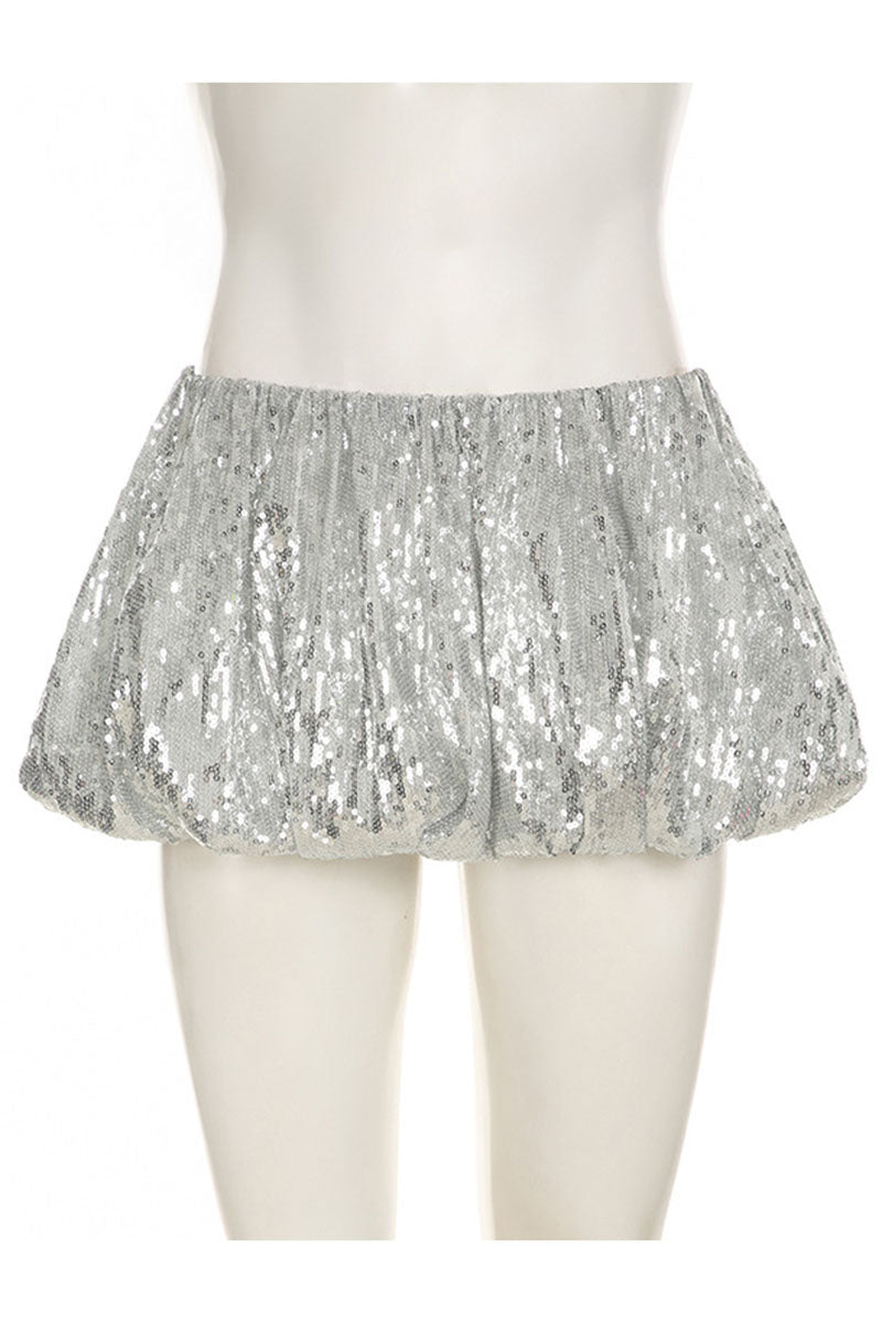 Sparkling Sequin Bubble Skirt