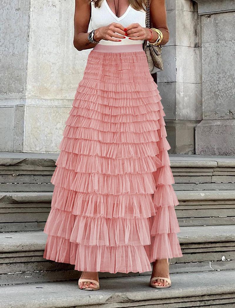 Layered Tulle Skirt