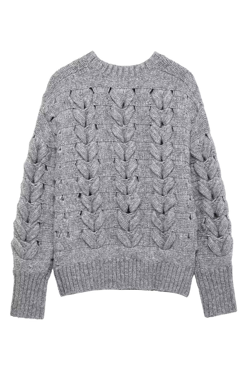 Cable Knit Pullover Sweater