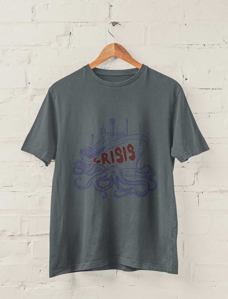 Ship and Octopus Crisis Tee